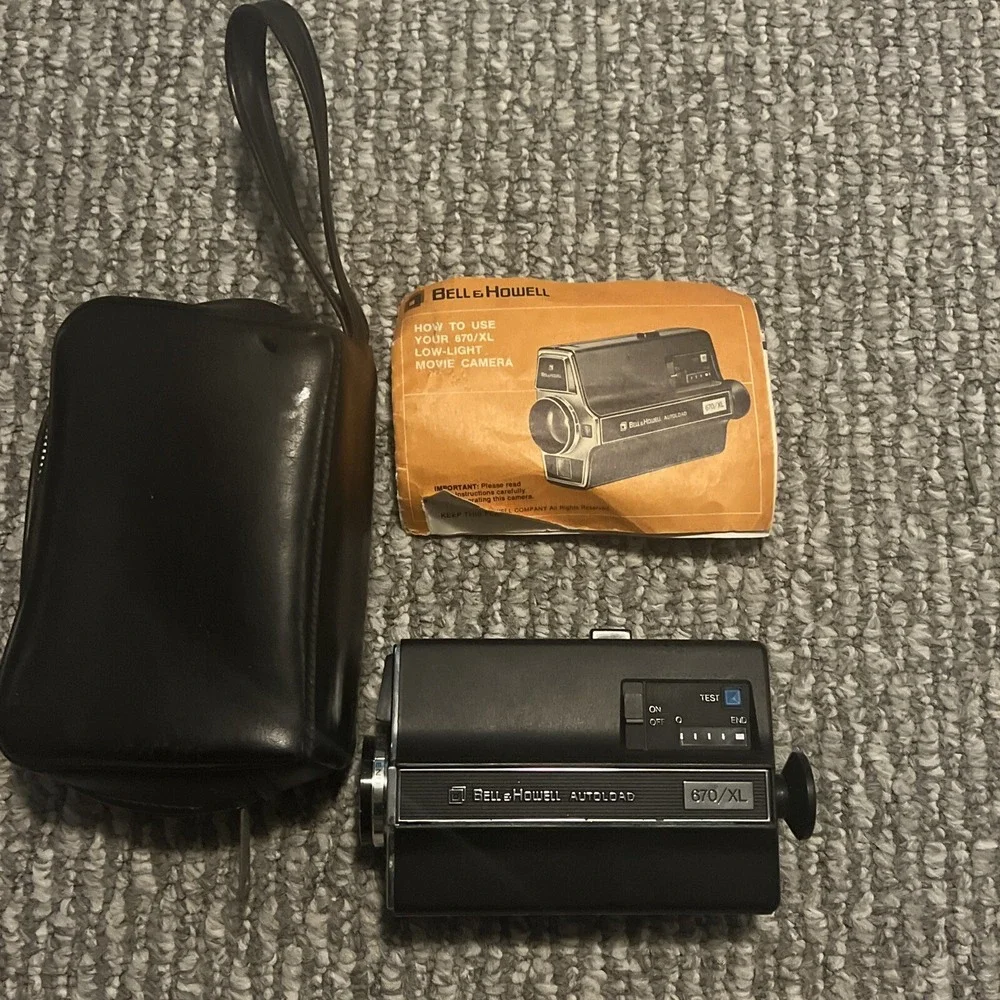 Vintage Bell &‎ Howell 670/XL Autoload Super 8 Film Handheld Camera Parts/Repair